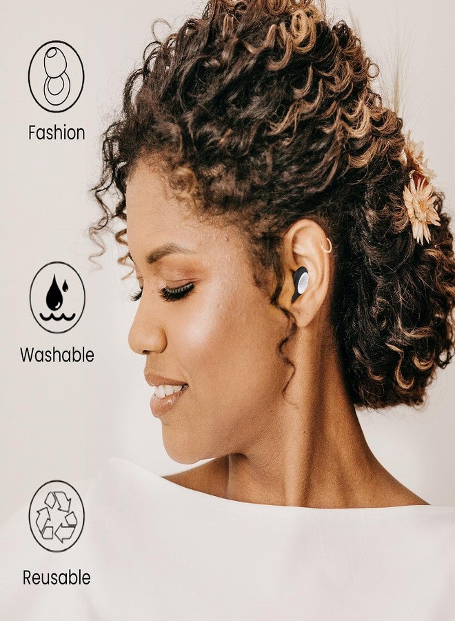 STEZHOU Ear Plugs for Noise Reduction, Reusable High Fidelity Earplugs for Concerts, Musicians, Motorcycles, Study, Parent, Party, Flights & Noise Sensitivity, 25-30dB Noise Cancelling Black White - Image 5